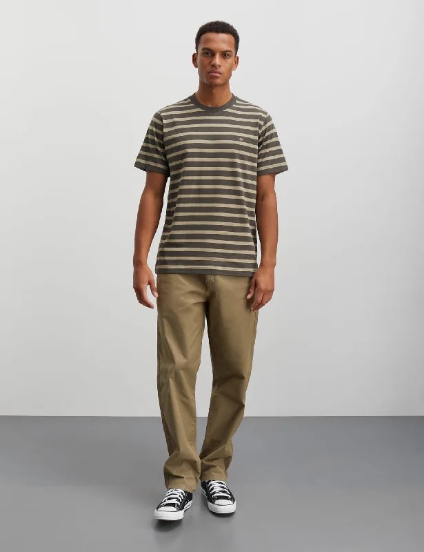 Extra Savings Cotton Jersey Stripe Frode Tee, Silver Sage/Beluga