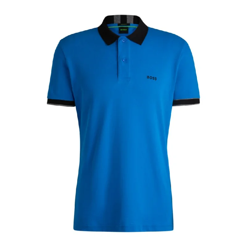 Amazing Deals Cotton-piqu polo shirt with contrast trims
