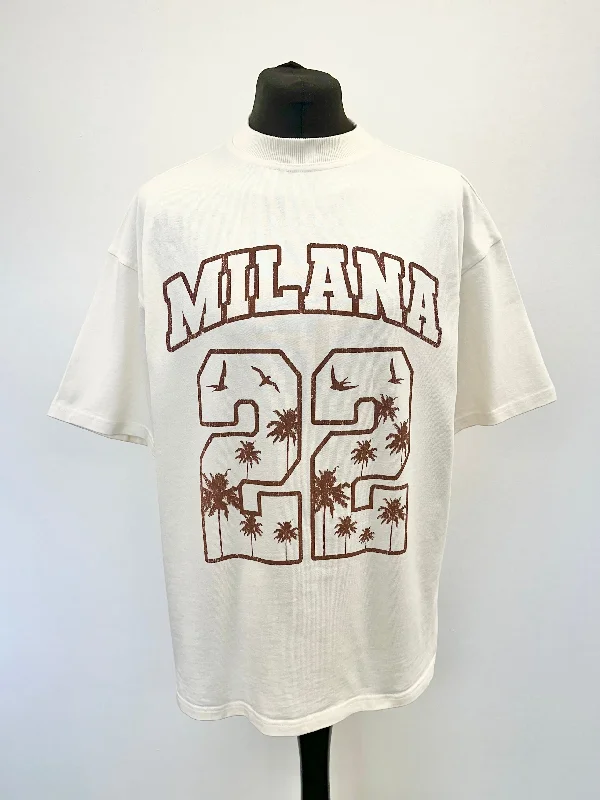 Value Deals Cream 22 Palm Heavyweight T-shirt.