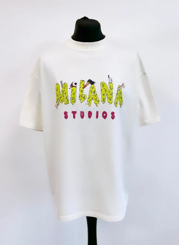 Weekend Deals to Make You Smile Cream Bubble Heavyweight T-shirt.