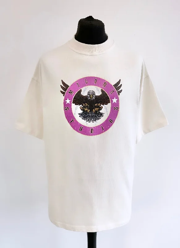Discount Deals Cream Eagle Heavyweight T-shirt.