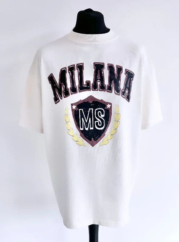 Weekend Specials to Grab Cream Heavyweight Crest T-shirt.