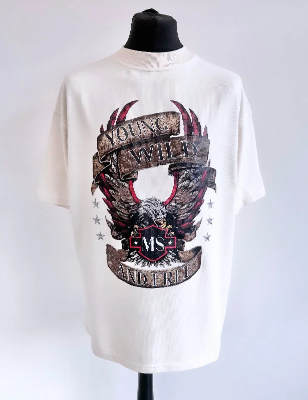 Weekend Specials to Snag Cream Heavyweight Eagle T-shirt.