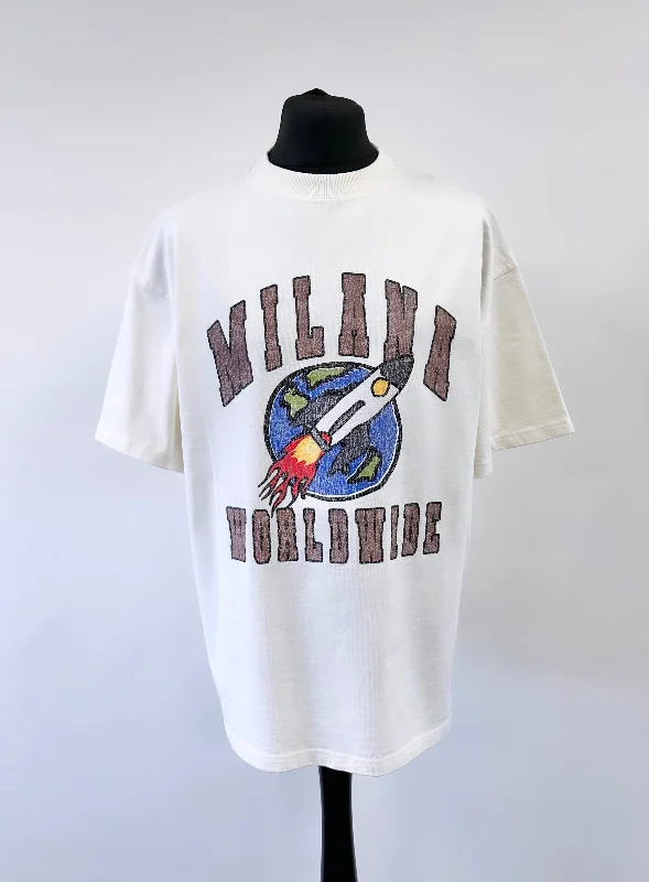 Value Deals Cream Heavyweight Worldwide T-shirt.