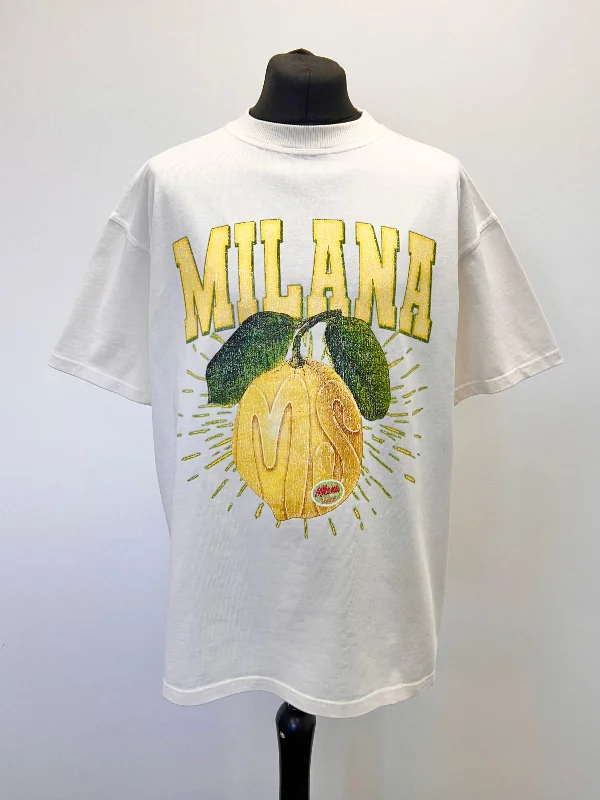 Now or Never Cream Lemon Heavyweight T-shirt.