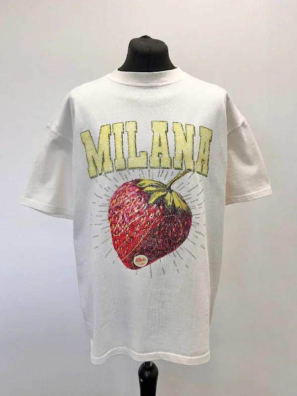 Special Discount Cream Strawberry Heavyweight T-shirt.