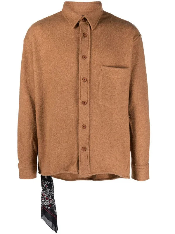 Stock Clearance Destin Men's Shirts Camel