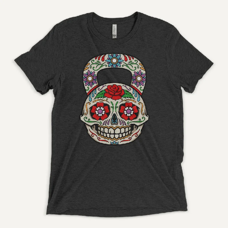 Stock Up Dia De Los Muertos Kettlebell Design Men’s Triblend T-Shirt