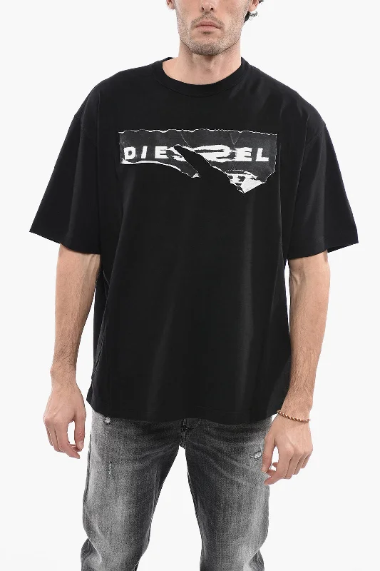 Fantastic Offers Diesel Destroyed Effect Printed T-WASH-POFF Crew-neck T-Shirt