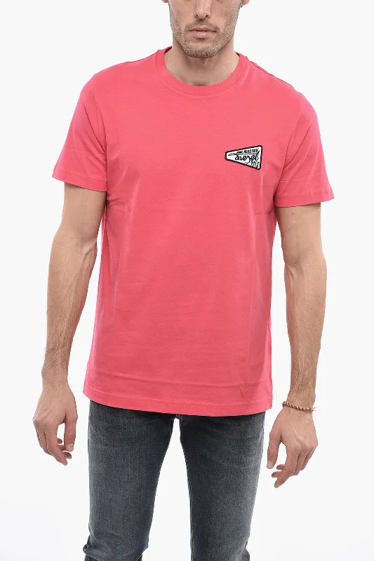 Unmissable Sale Diesel Solid Color T-DIEGOR-K58 Crew-Neck T-shirt With Embroidery