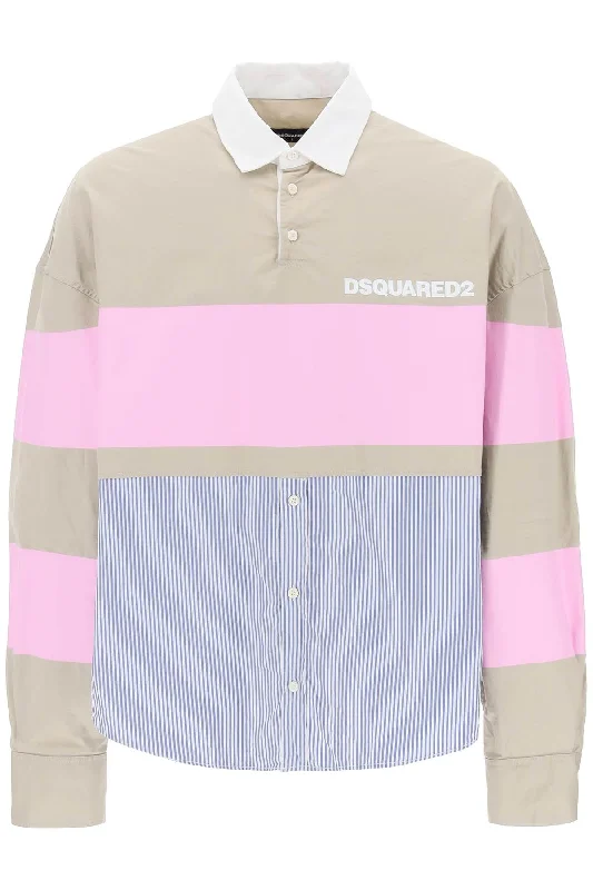 Weekend Deals You Can't Resist Dsqua2 Men's Oversized Hybrid Shirt