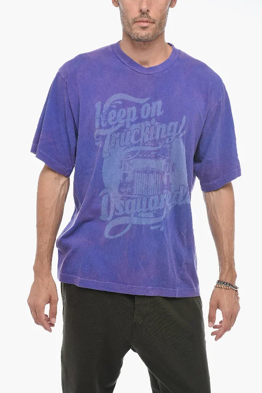 Reduced Prices Dsquared2 Acid Wash T-shirt with Lettering