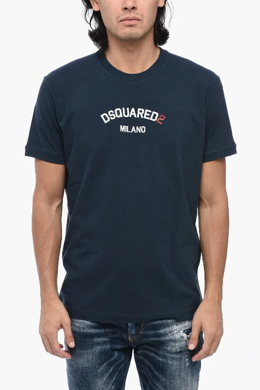 Weekend Discounts to Delight Dsquared2 Cotton Crew-neck T-shirt with Logo