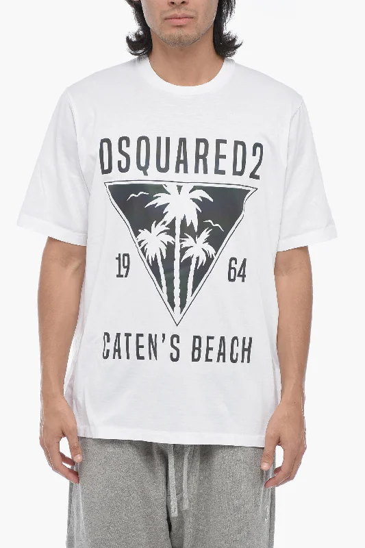Lowest Prices Dsquared2 Crewneck T-shirt With Iridescent Print