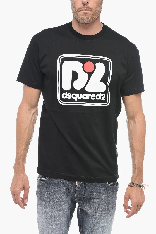 Take Action Dsquared2 Crewneck T-shirt with Logo Print