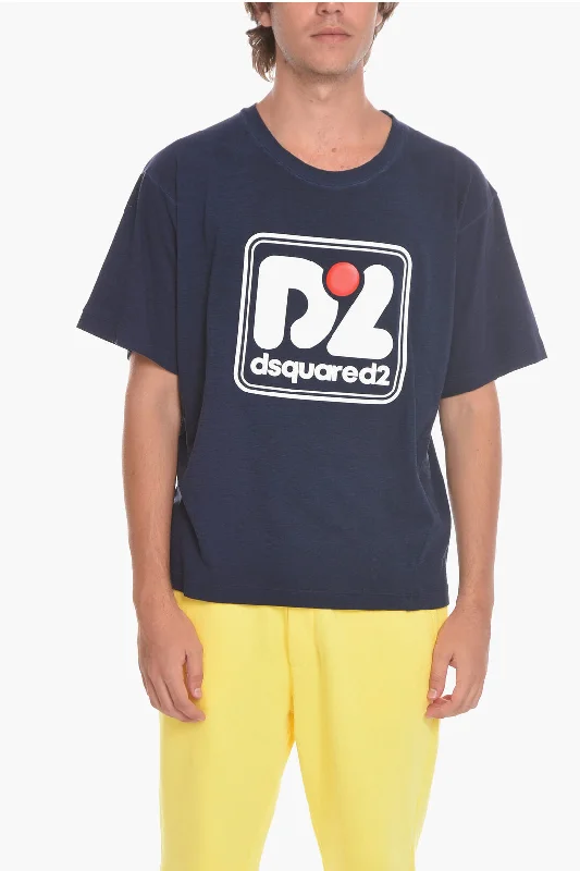 Epic Deals Dsquared2 Crewneck T-shirt with Maxi Embossed Logo