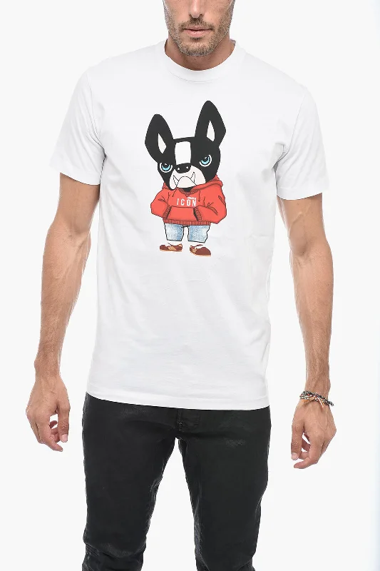 Crazy Deals Dsquared2 ICON Graphic-printed RED CIRO T-shirt