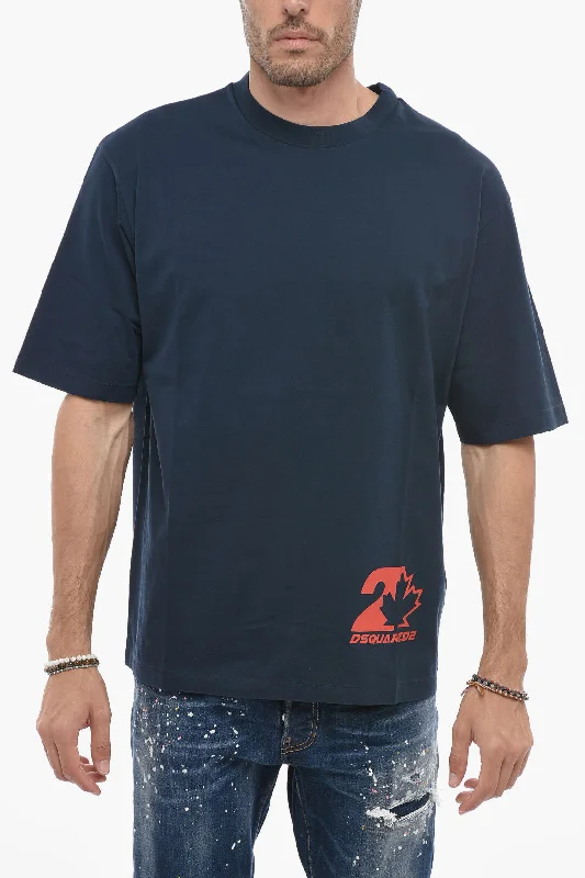 Steals and Deals Dsquared2 Loose Fit T-shirt with Logo Print