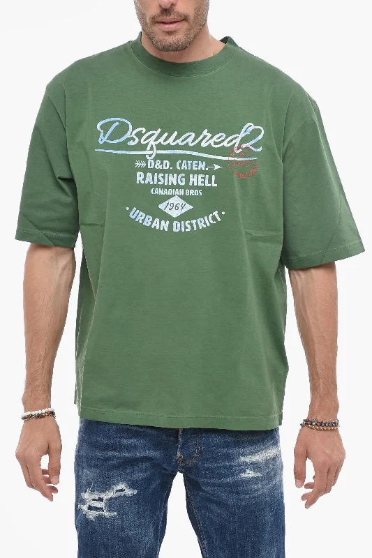 Weekend Deals That Sparkle Dsquared2 Loose Fit T-shirt with Logo Print