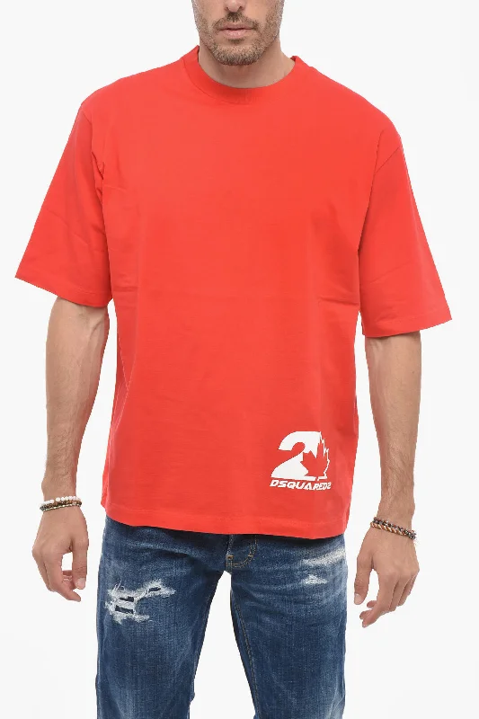 Closeout Sale Dsquared2 Loose Fit T-shirt with Logo Print