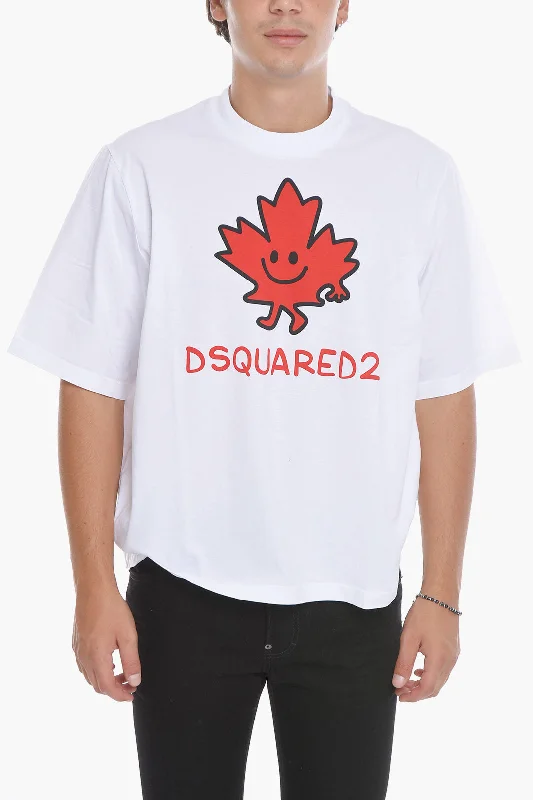 Closeout Sale Dsquared2 Printed Short Sleeved Crewneck T-Shirt
