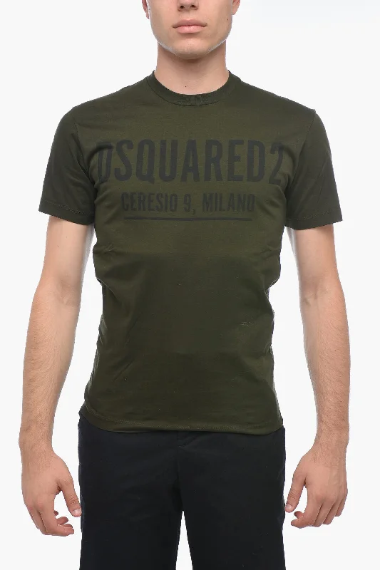 Mega Deal Dsquared2 Round Neck T-Shirt with Logo Print