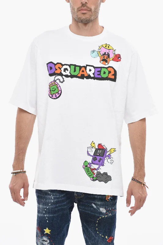 Bargain Blast Dsquared2 Skater Fit T-shirt with Multicolored Print