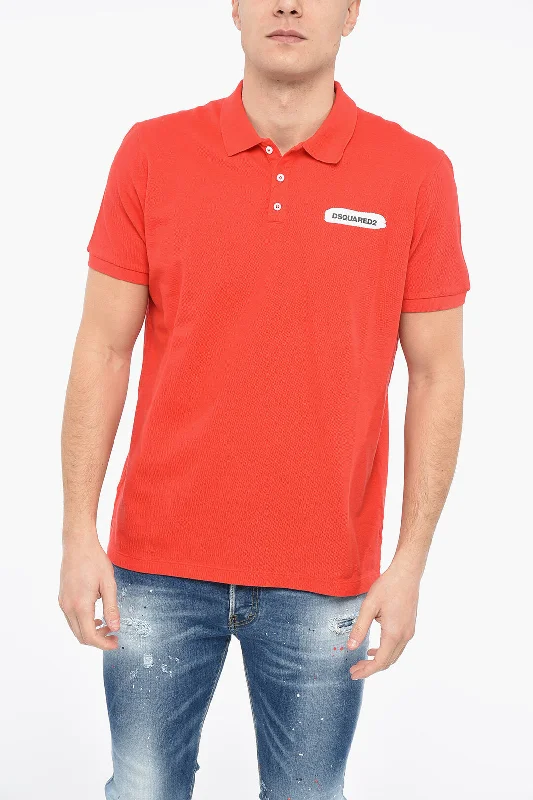 Great Deals Dsquared2 TENNIS Polo Shirt with Paint Effect Logo