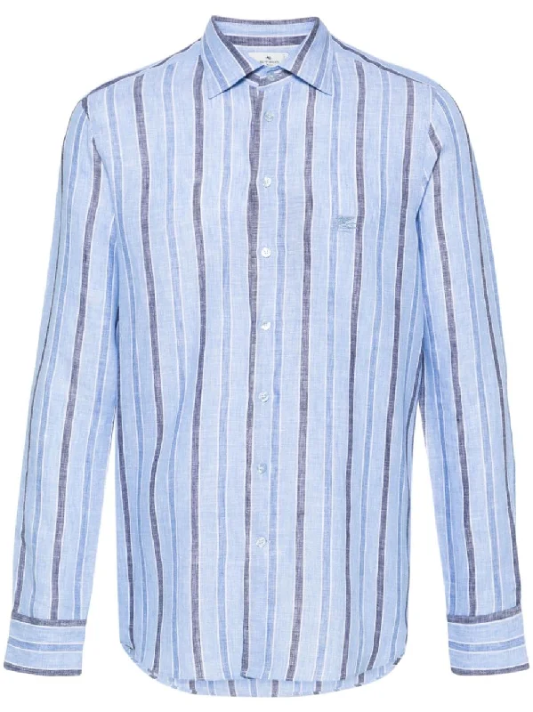 Mega Sale Etro Men's Shirts Clear blue