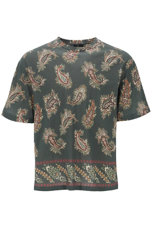 Price Buster Etro Men's T-Shirt Girocollo Con Stampa Paisley