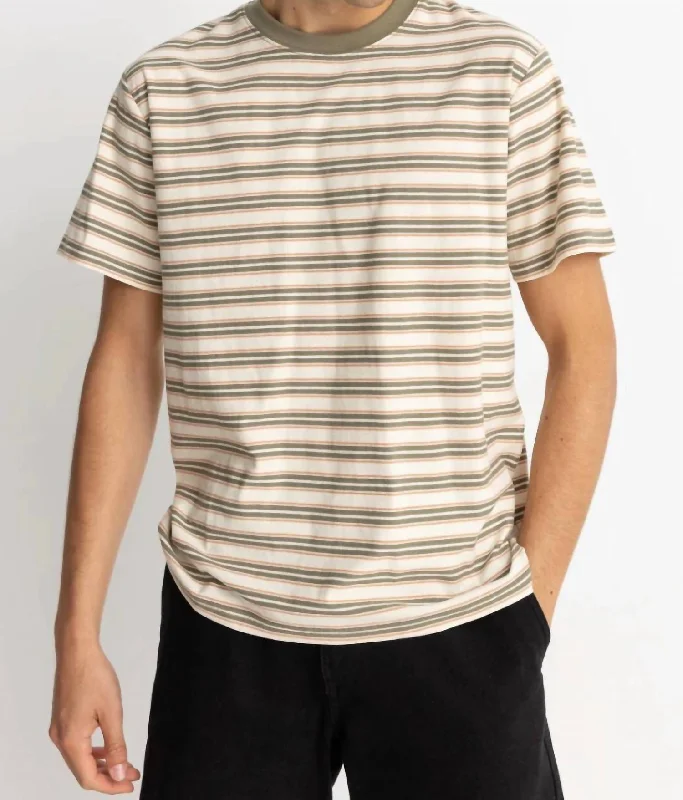 Savings Galore Everyday Stripe Short Sleeve T-Shirt In Natural