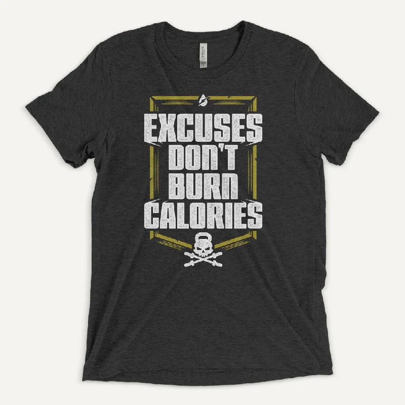 New Deal Excuses Don't Burn Calories Men's Triblend T-Shirt
