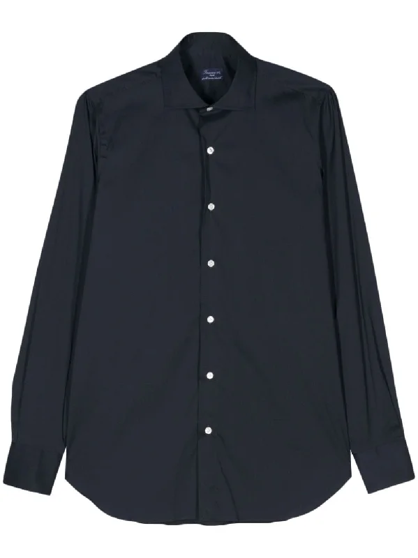 Online Only Finamore 1925 Napoli Men's Shirts blue