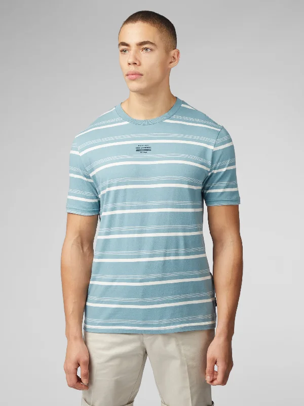 Weekend Deals That Amaze Fine Stripe Tee - Petrol
