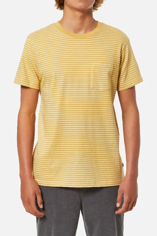 Amazing Deals Finley Pocket Tee In Honey/vintage White