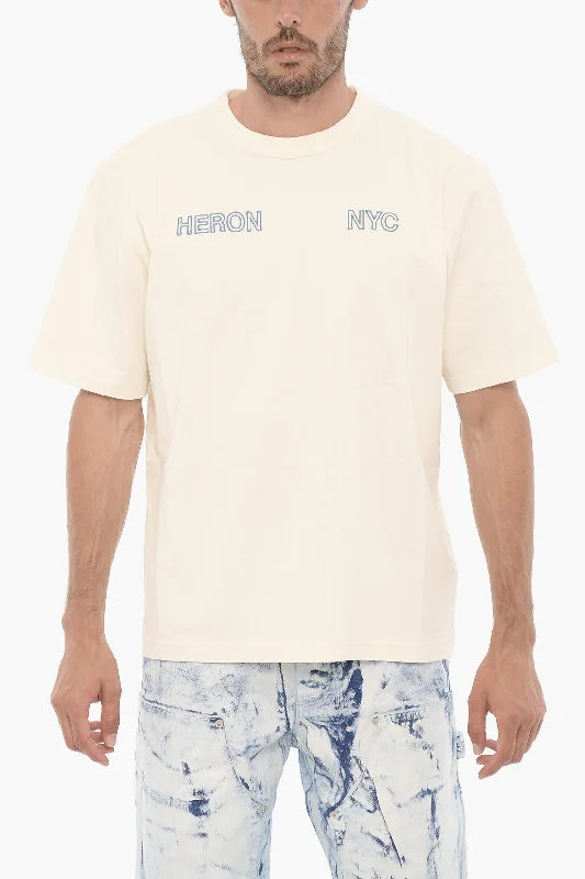 Deal Alert Heron Preston Printed Cotton Crew-Neck T-shirt