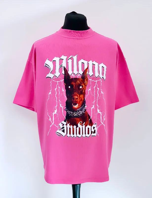 Weekend Bargains to Savor Hot Pink Heavyweight Graphic T-shirt.