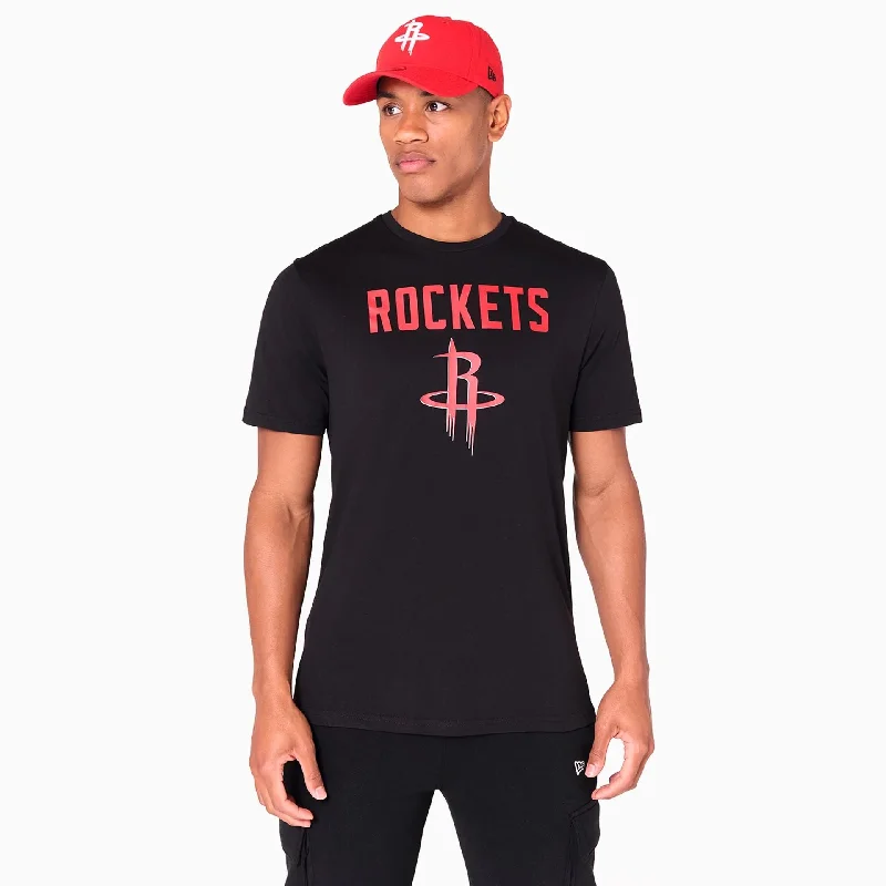 Major Savings Houston Rockets NBA Black T-Shirt