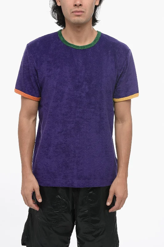 Best Seller Howlin Terry Cotton Crew-neck T-Shirt with Contrasting Edges
