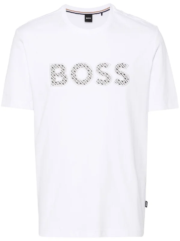 Midnight Madness Hugo Boss Men's Thompson 06 Short Sleeve Crew Neck T-Shirt, White