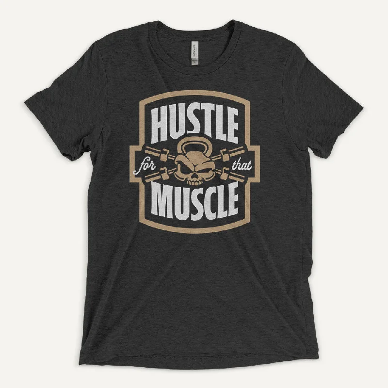 Online Exclusive Hustle For That Muscle Men’s Triblend T-Shirt