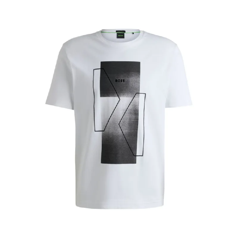 New Arrival Interlock-cotton regular-fit T-shirt with seasonal artwork