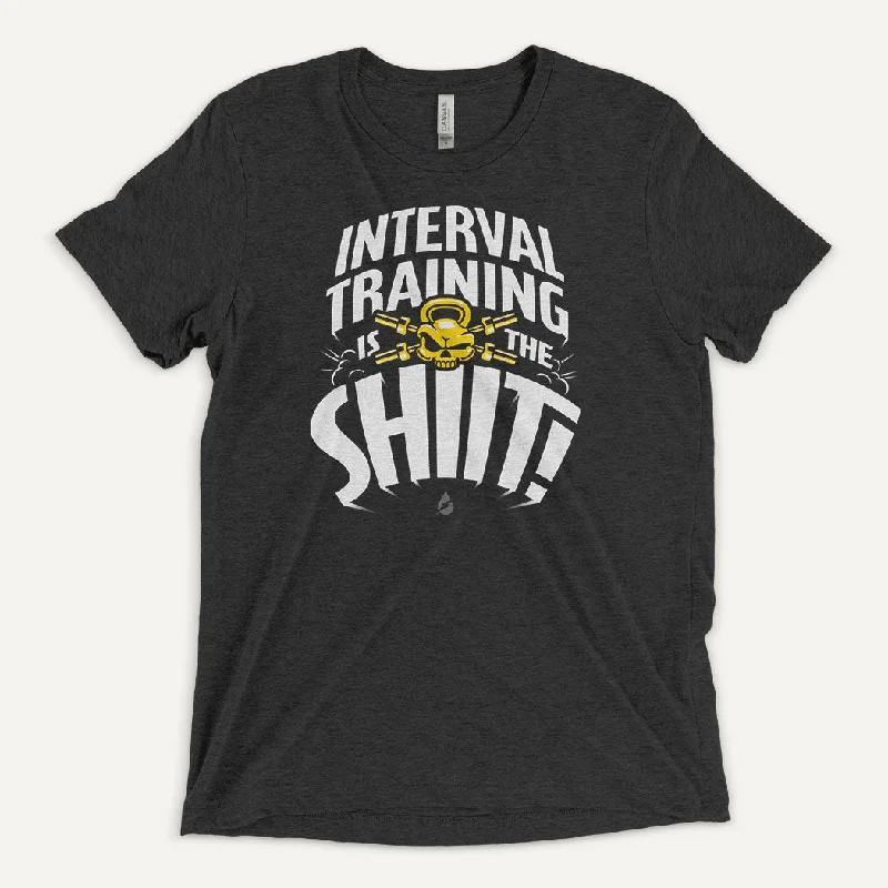 Weekend Deals That Dazzle Interval Training Is The SHIIT Men's Triblend T-Shirt