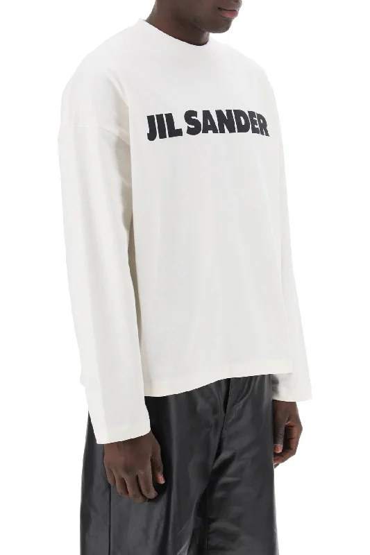 New Arrival Jil Sander Long-Sleeved Logo T