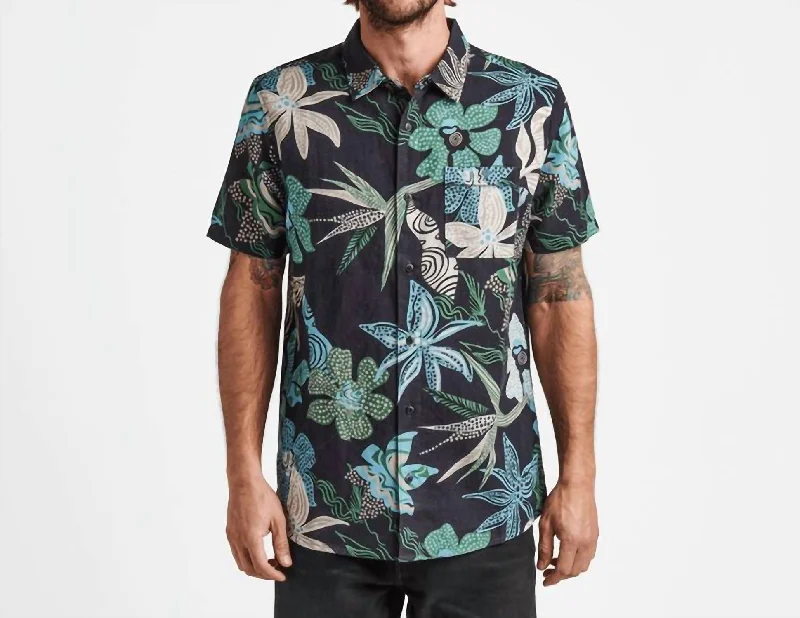 Limited Availability Journey Button Up Shirt In Dark Navy