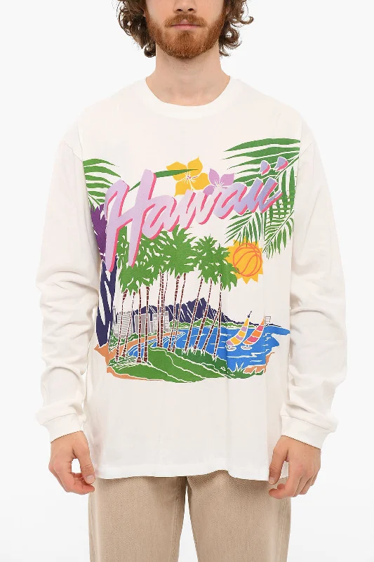 Special Offer Just Don Maxi Printed Front Crew-Neck T-shirt