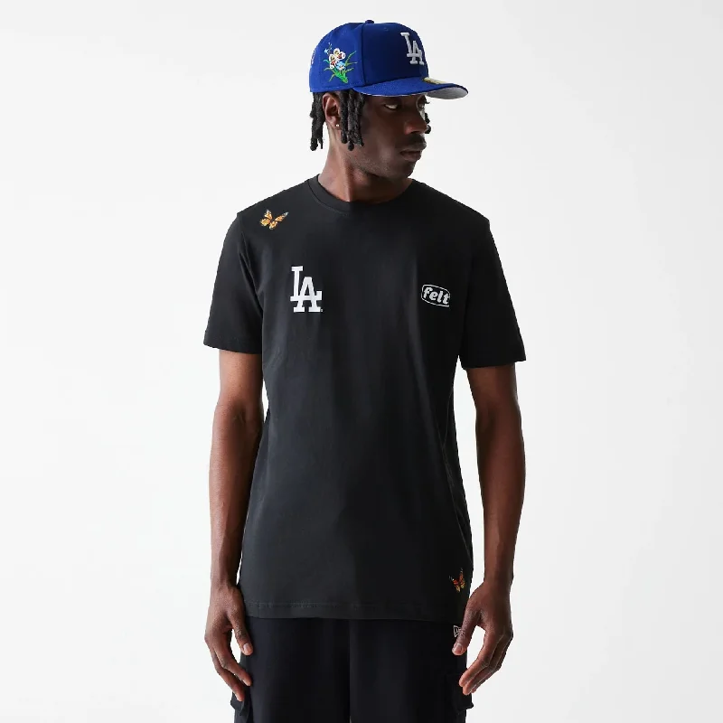 Best Seller LA Dodgers FELT x MLB Black T-Shirt