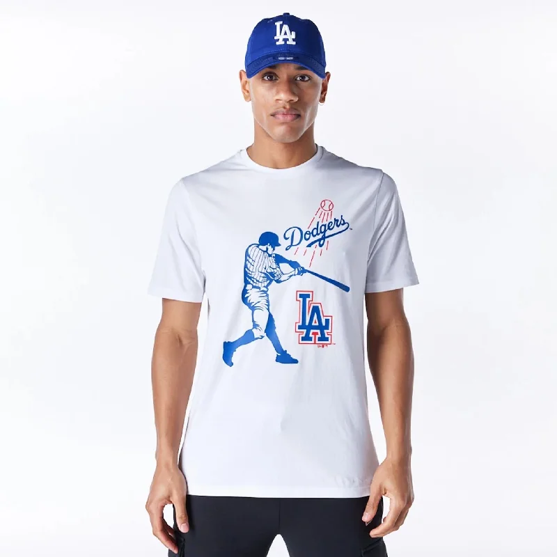 Bargain Blast LA Dodgers MLB Baseball Graphic White T-Shirt