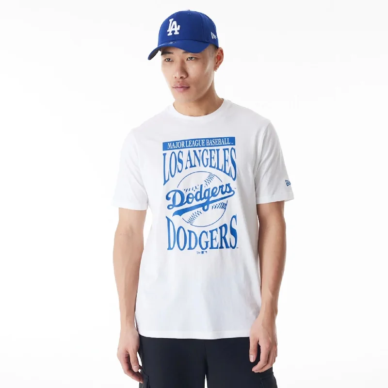 Unmissable Offer LA Dodgers MLB Baseball Stack White T-Shirt