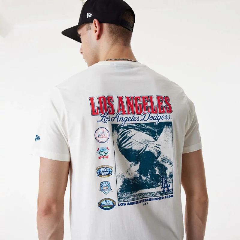 Extra Savings LA Dodgers MLB Team Graphic White T-Shirt